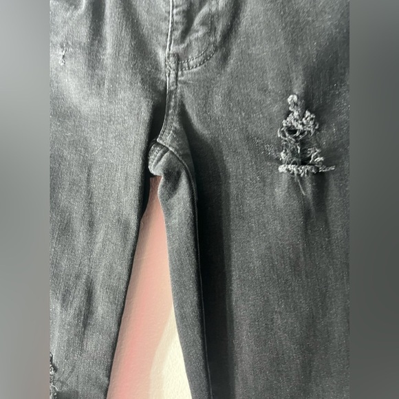 Cabi Womens Black Distressed Mid Rise - Picture 3 of 4